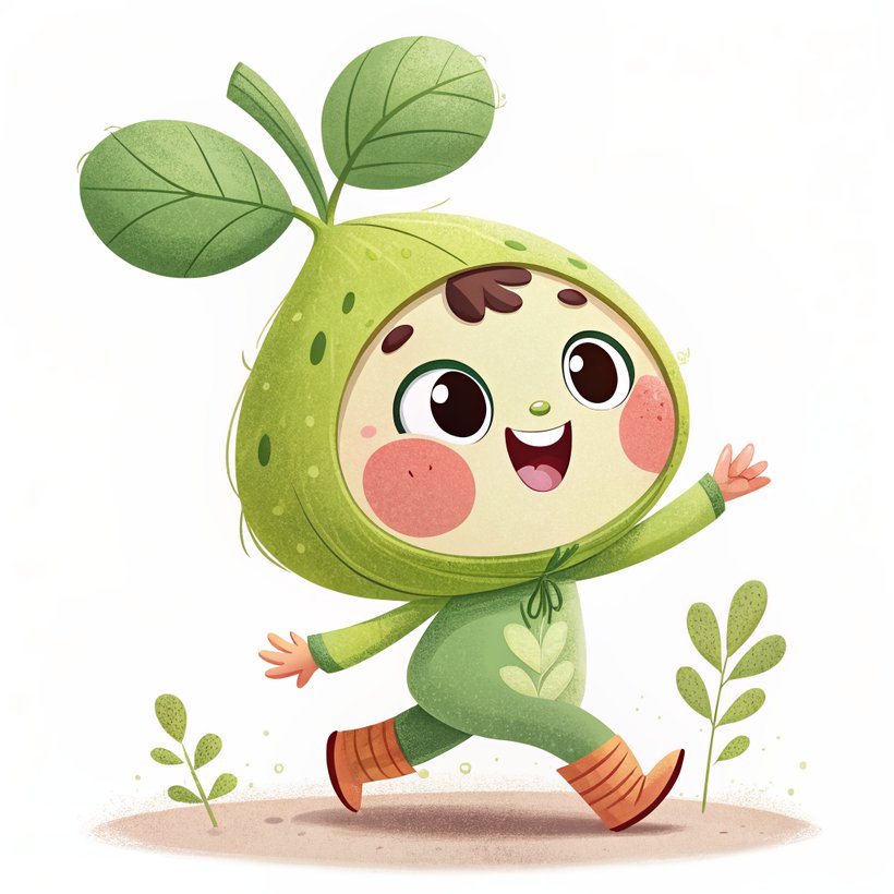 Semillita, la mascota de Juego con Propósito